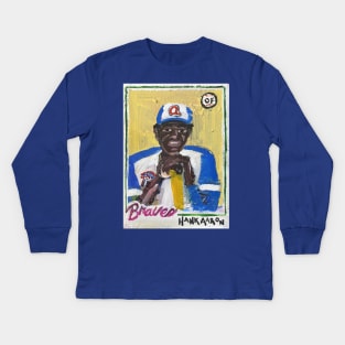 Hank Aaron Kids Long Sleeve T-Shirt